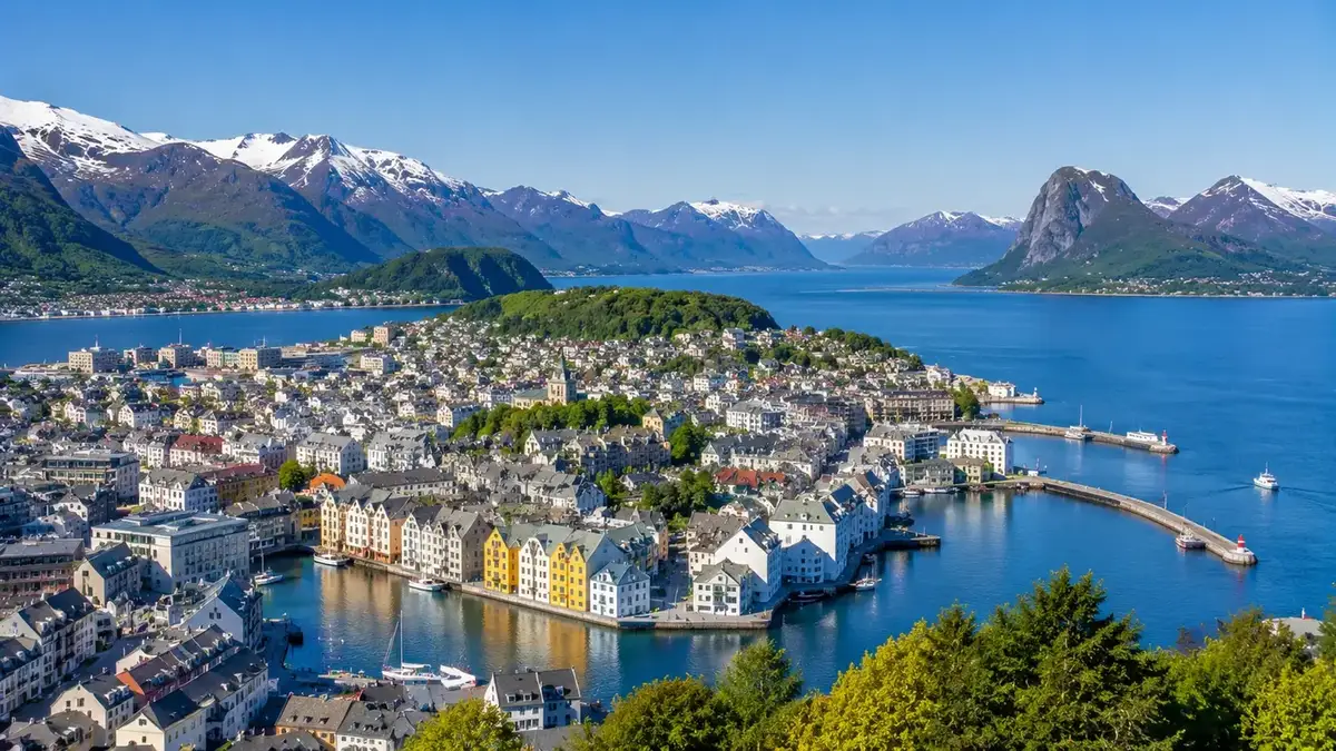 Veerbootbestemming Ålesund in Noorwegen