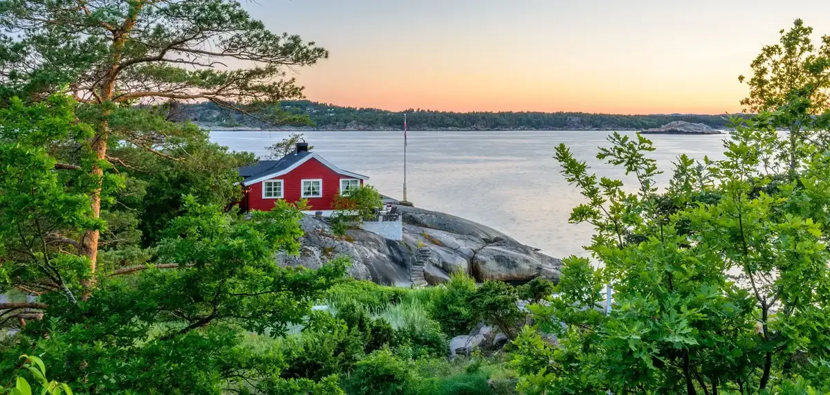 Sandefjord haven en waterkant in Vestfold, Noorwegen