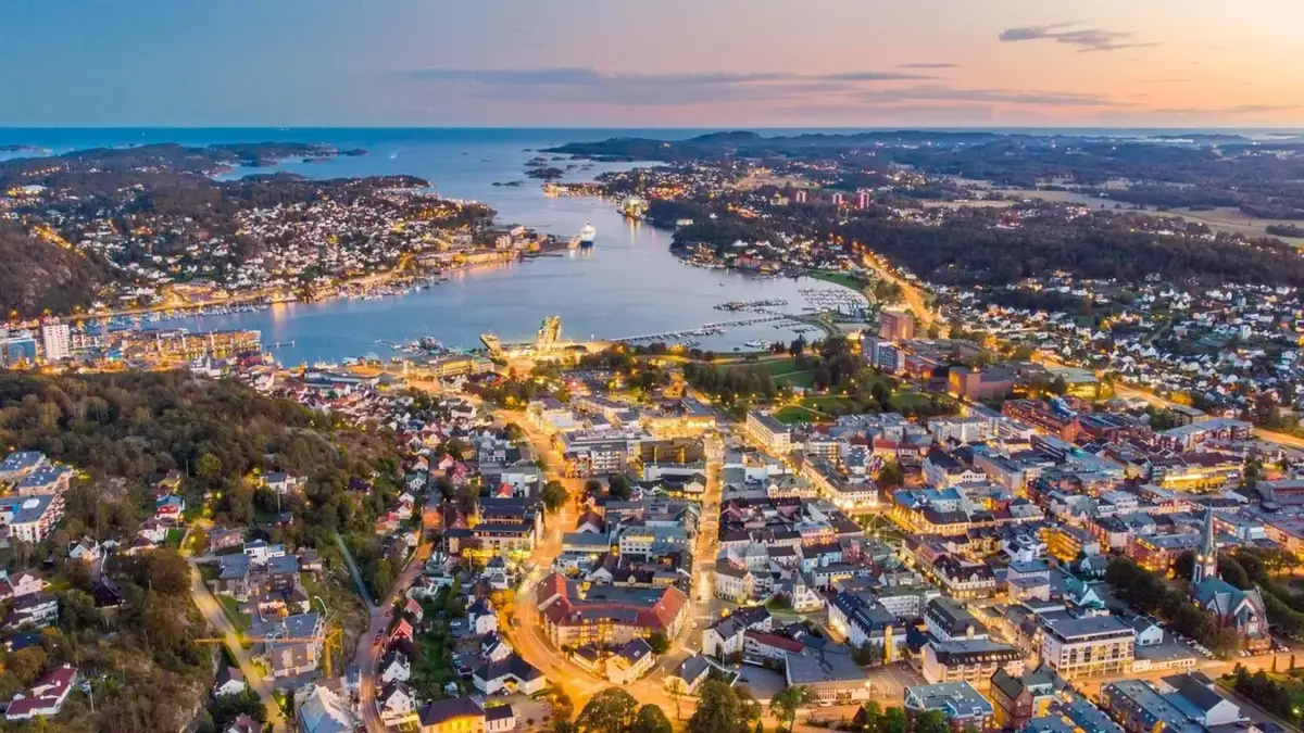 Veerbootbestemming Sandefjord in Noorwegen