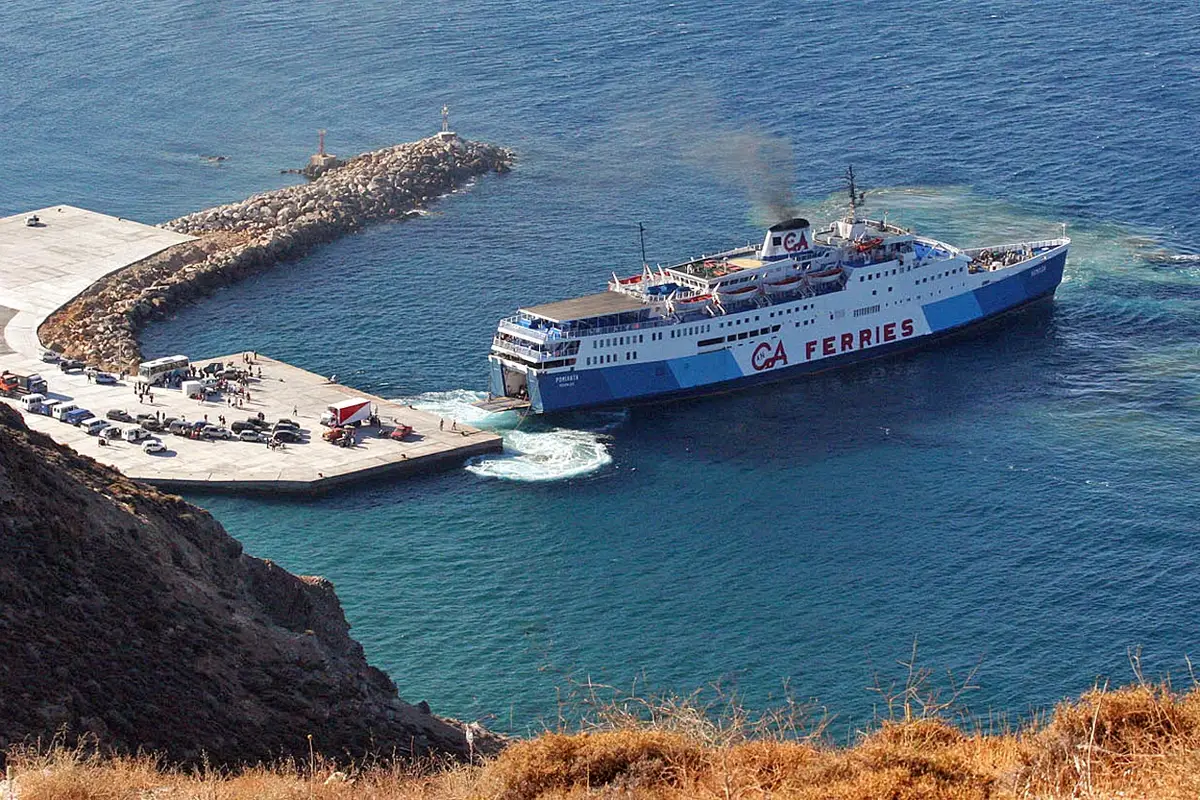 Veerbootbestemming Anafi in Griekenland