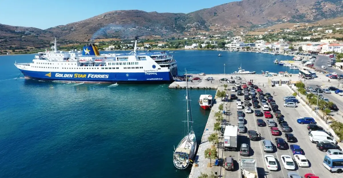 Veerbootbestemming Andros in Griekenland