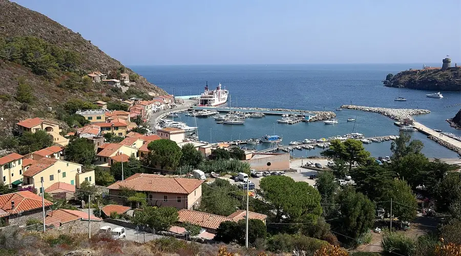 Veerbootbestemming Capraia in Italië