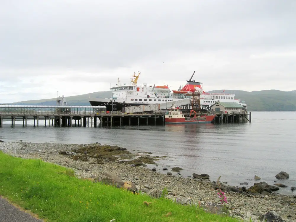 Craignure veerboothaven op de Isle of Mull