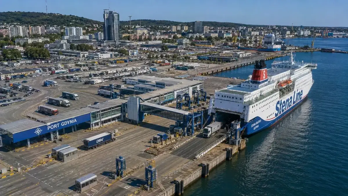 Stena Line passagiersveerbootterminal bij Gdynia, Polen