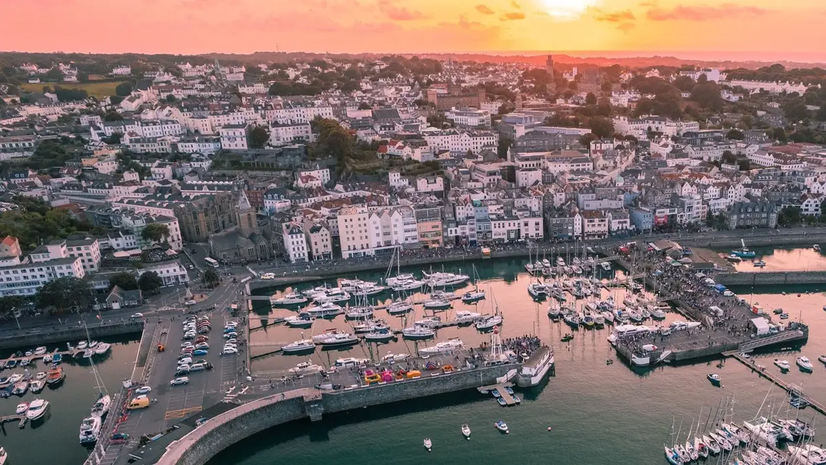 St Peter Port haven in Guernsey