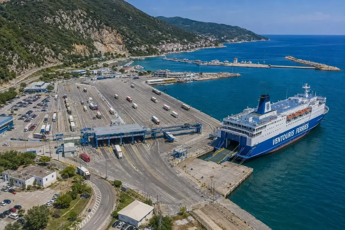 Igoumenitsa veerboothaven in West-Griekenland