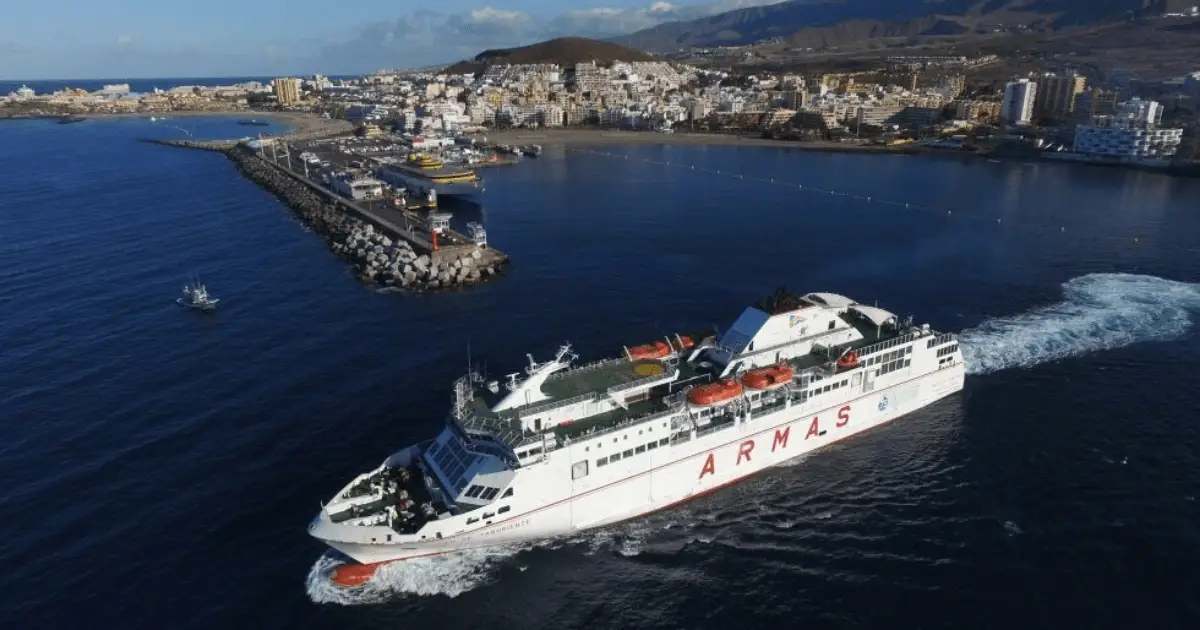 Veerbootbestemming Los Cristianos in Spanje