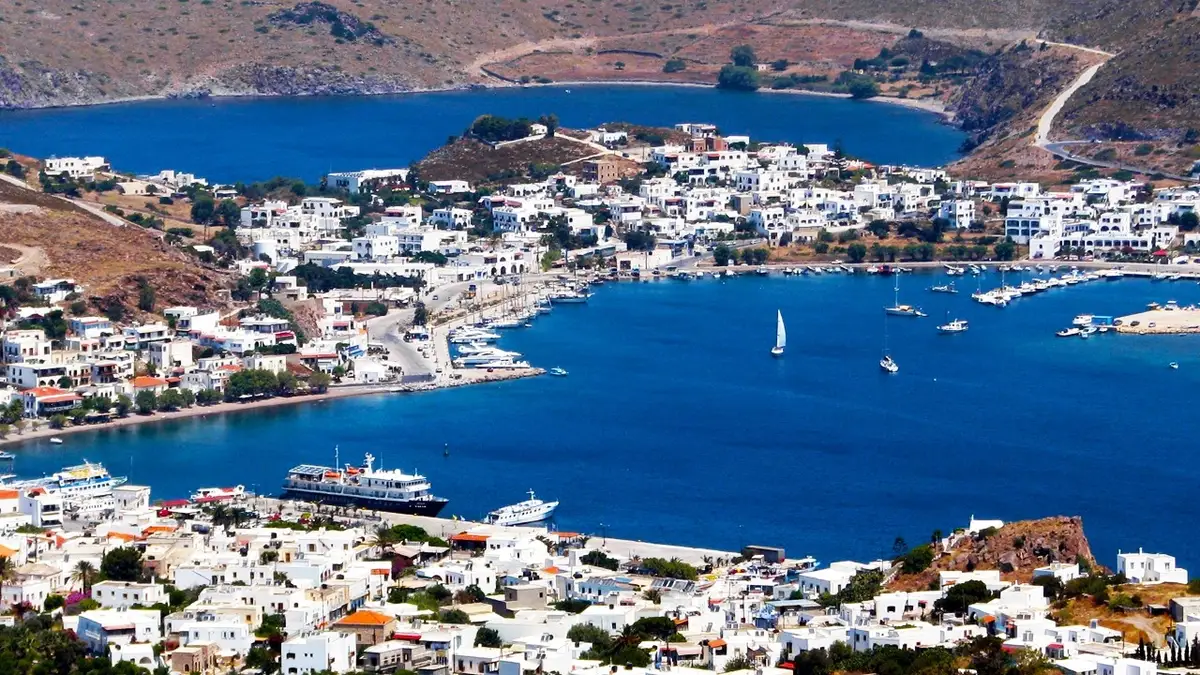 Veerbootbestemming Patmos in Griekenland