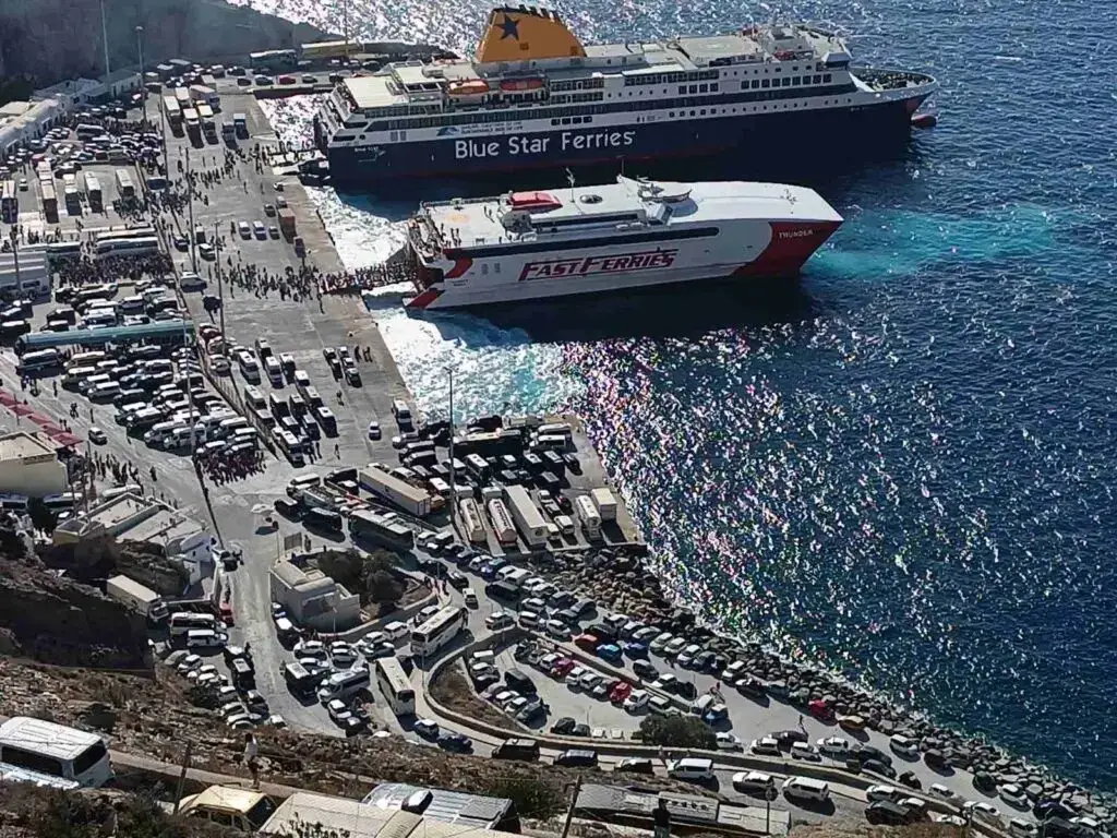 Veerbootbestemming Santorini in Griekenland