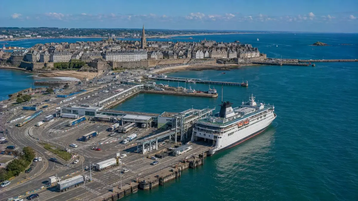 St Malo veerboothaven in Bretagne