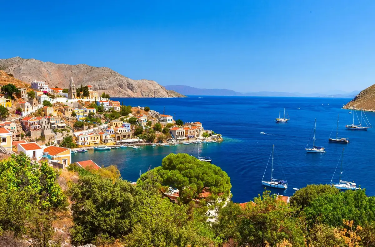 Veerbootbestemming Symi in Griekenland