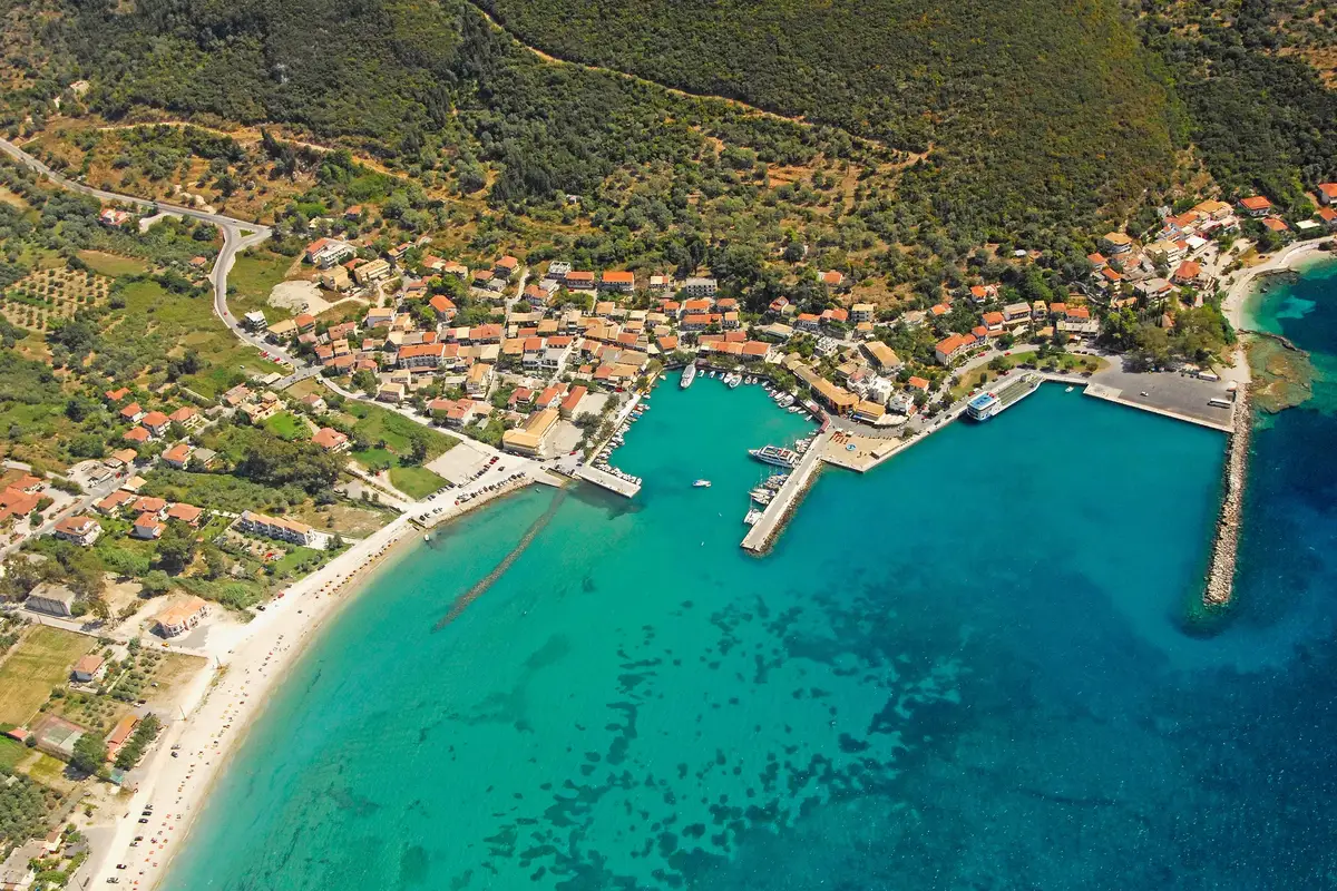 Veerbootbestemming Vasiliki, Lefkada in Griekenland